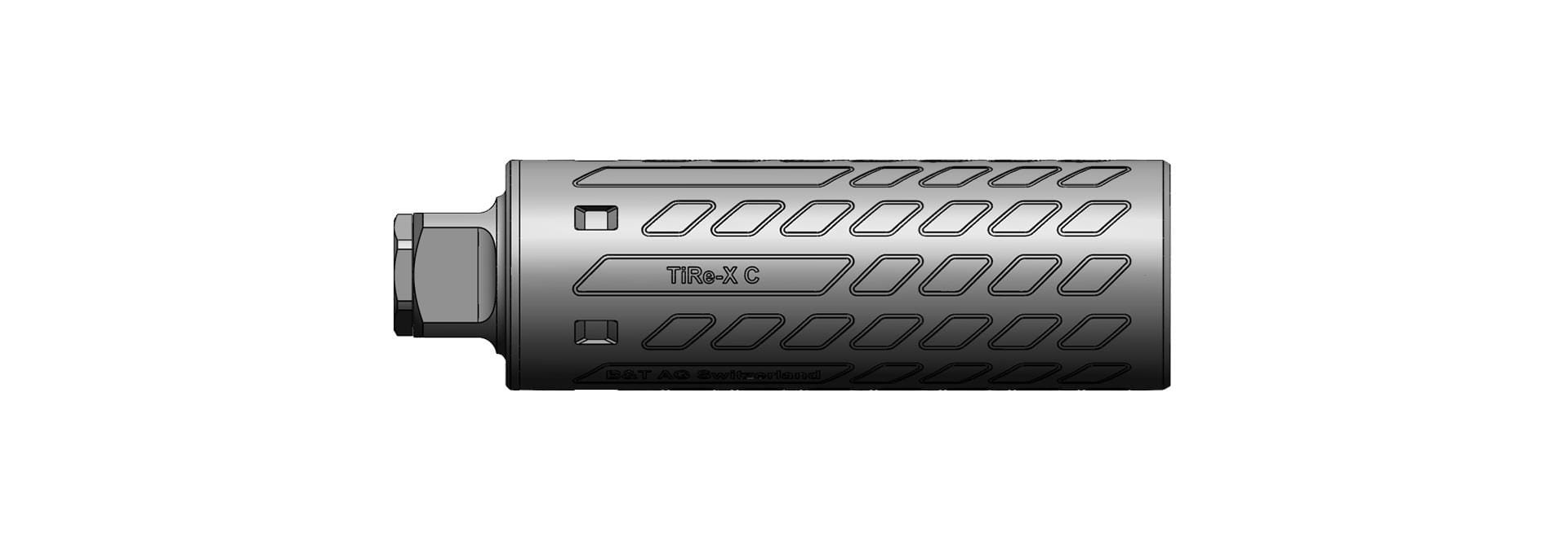 B&T TiRe-X COMPACT kal. do 9,3 mm, 3/4''-24 UNEF Direct Mount TITAN