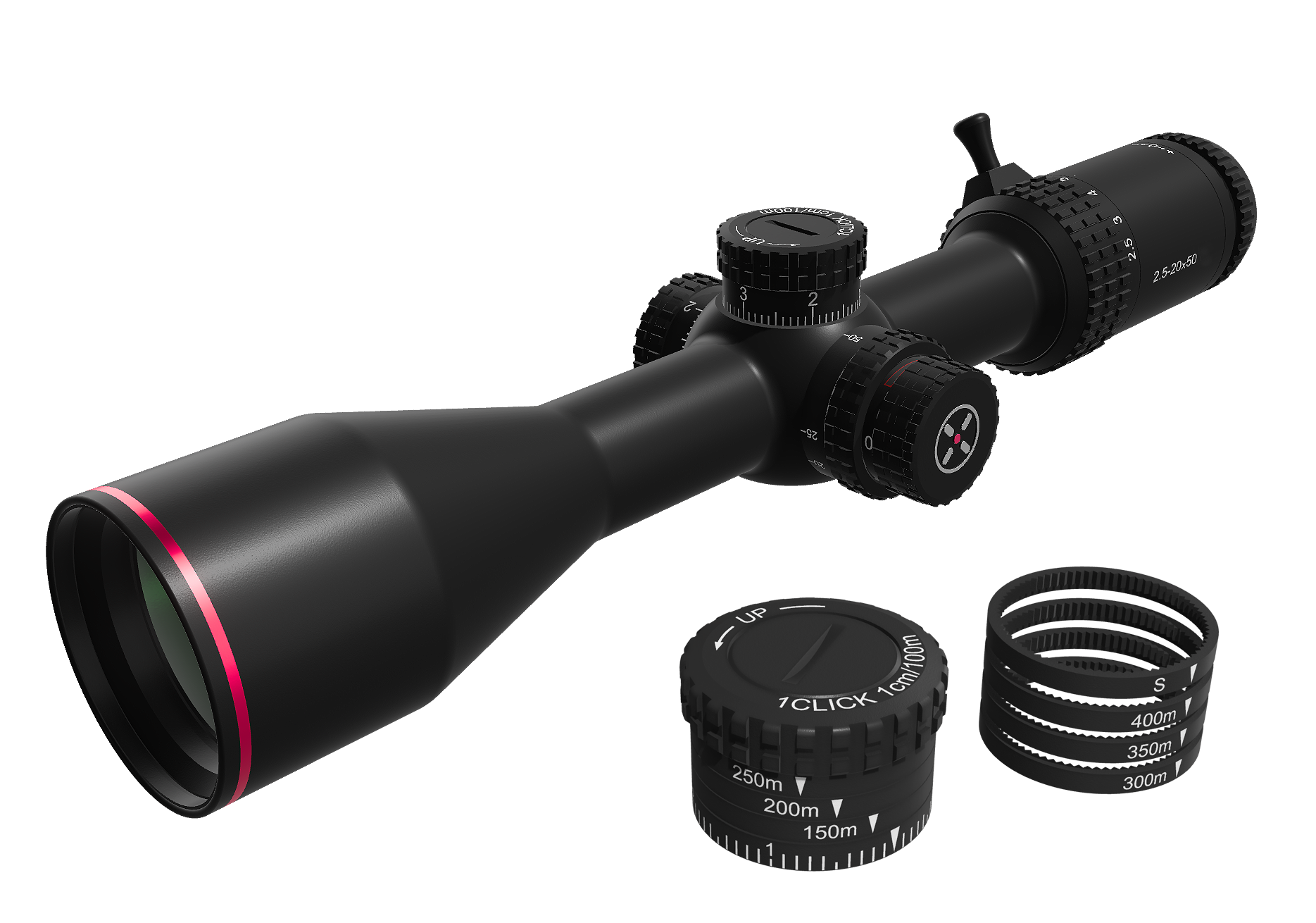 Luneta optyczna NOXAR Magnar 2,5-20x50 PRO (plus obejmy 30mm Picatinny)